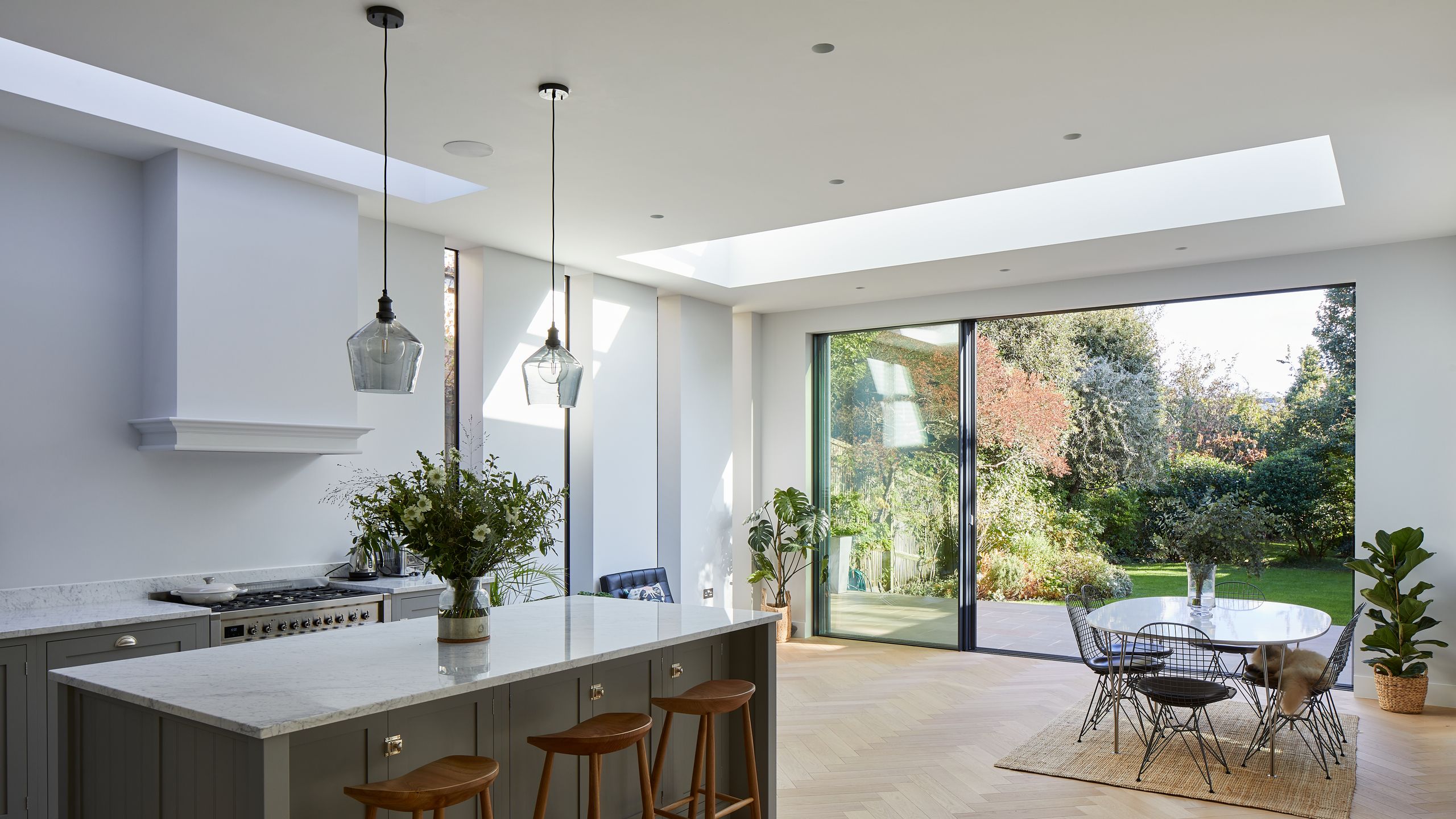 Image may contain: Architecture, Building, Dining Room, Dining Table, Furniture, Indoors, Room, Table, and Interior Design