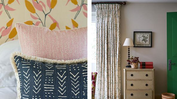 Image may contain: Cushion, Home Decor, Lamp, Pillow, Art, Painting, Furniture, Cabinet, and Rug