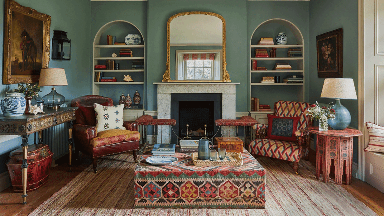 Image may contain: Home Decor, Architecture, Building, Furniture, Indoors, Living Room, Room, Chair, Book, and Publication