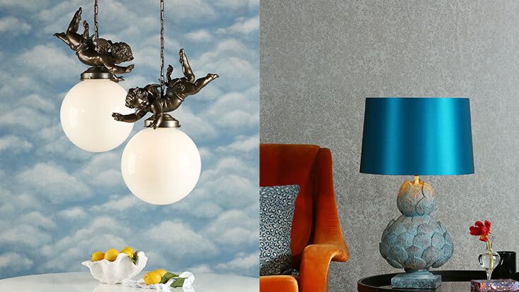 Image may contain: Lamp, Baby, Person, Table Lamp, Furniture, Table, Chair, Animal, and Bird