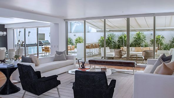 Image may contain: Home Decor, Furniture, Table, Chair, Architecture, Building, Indoors, Living Room, Room, Bench, and Couch