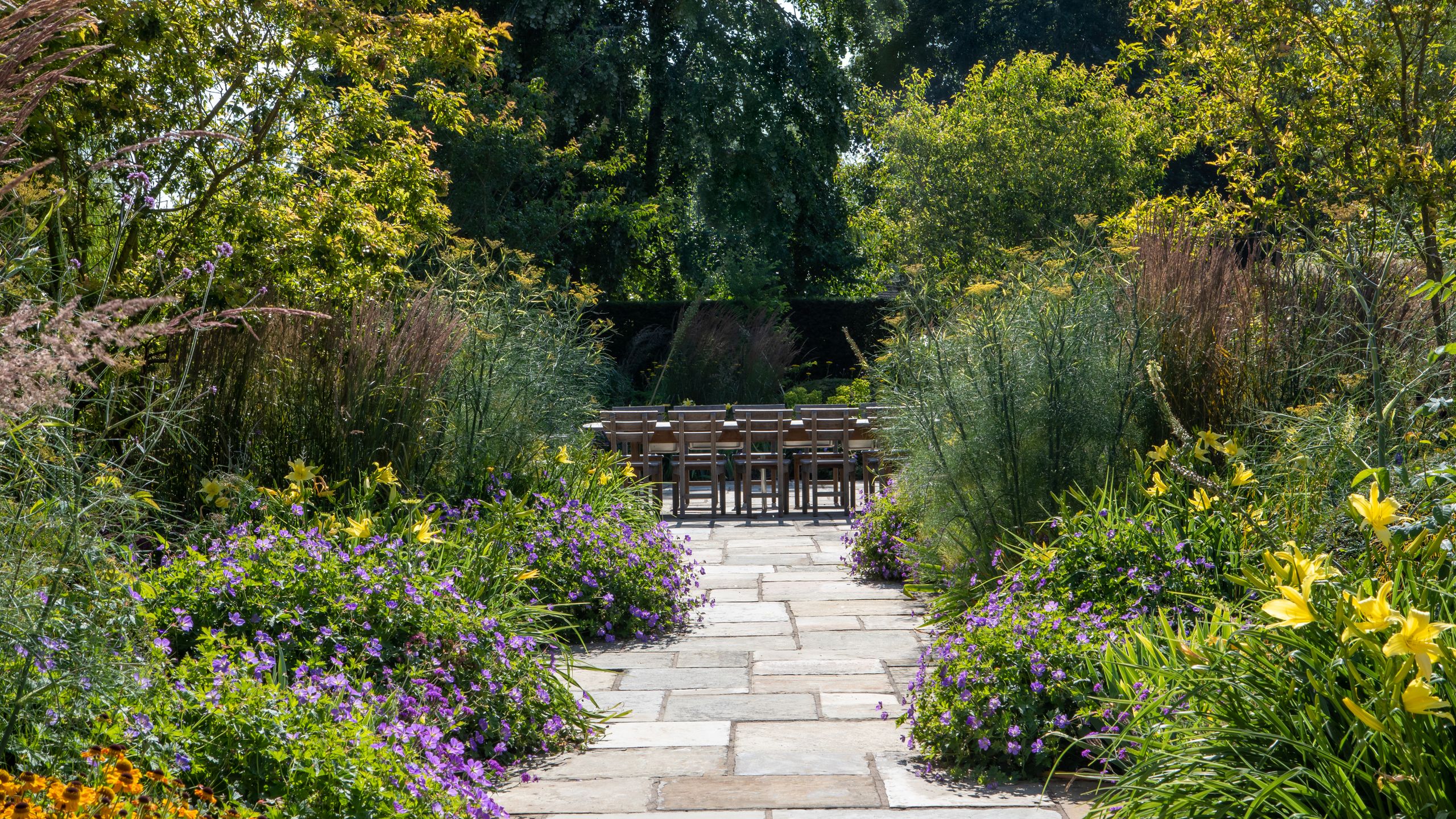 Image may contain: Garden, Nature, Outdoors, Path, Walkway, Grass, Park, Plant, Vegetation, Backyard, Yard, Herbal, and Herbs