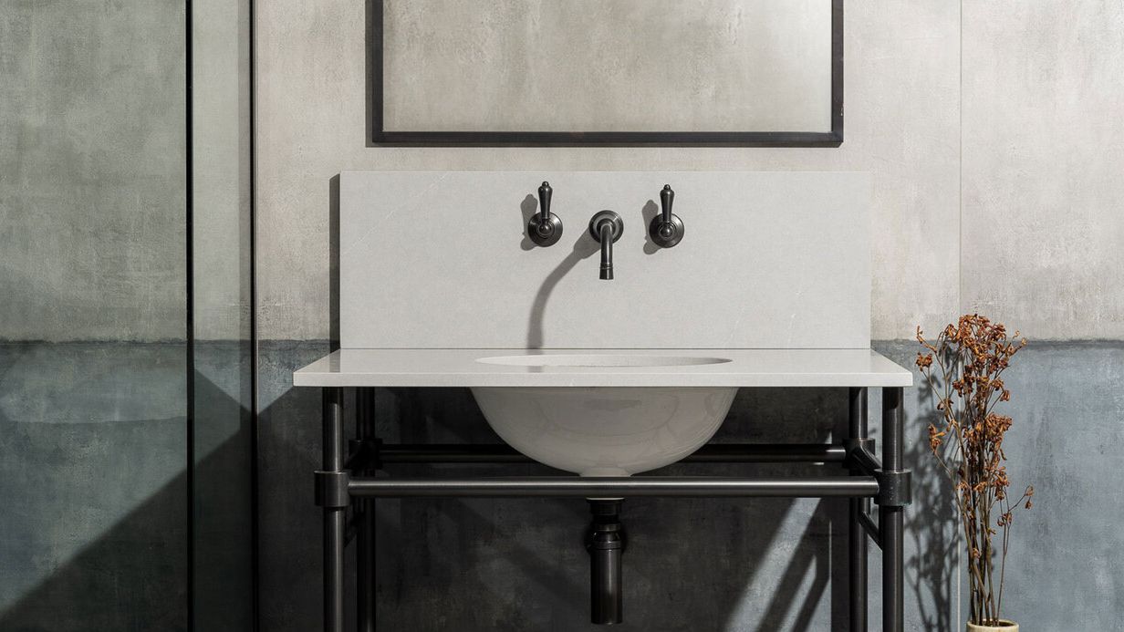 Image may contain: Basin, Sink, Sink Faucet, and Plant