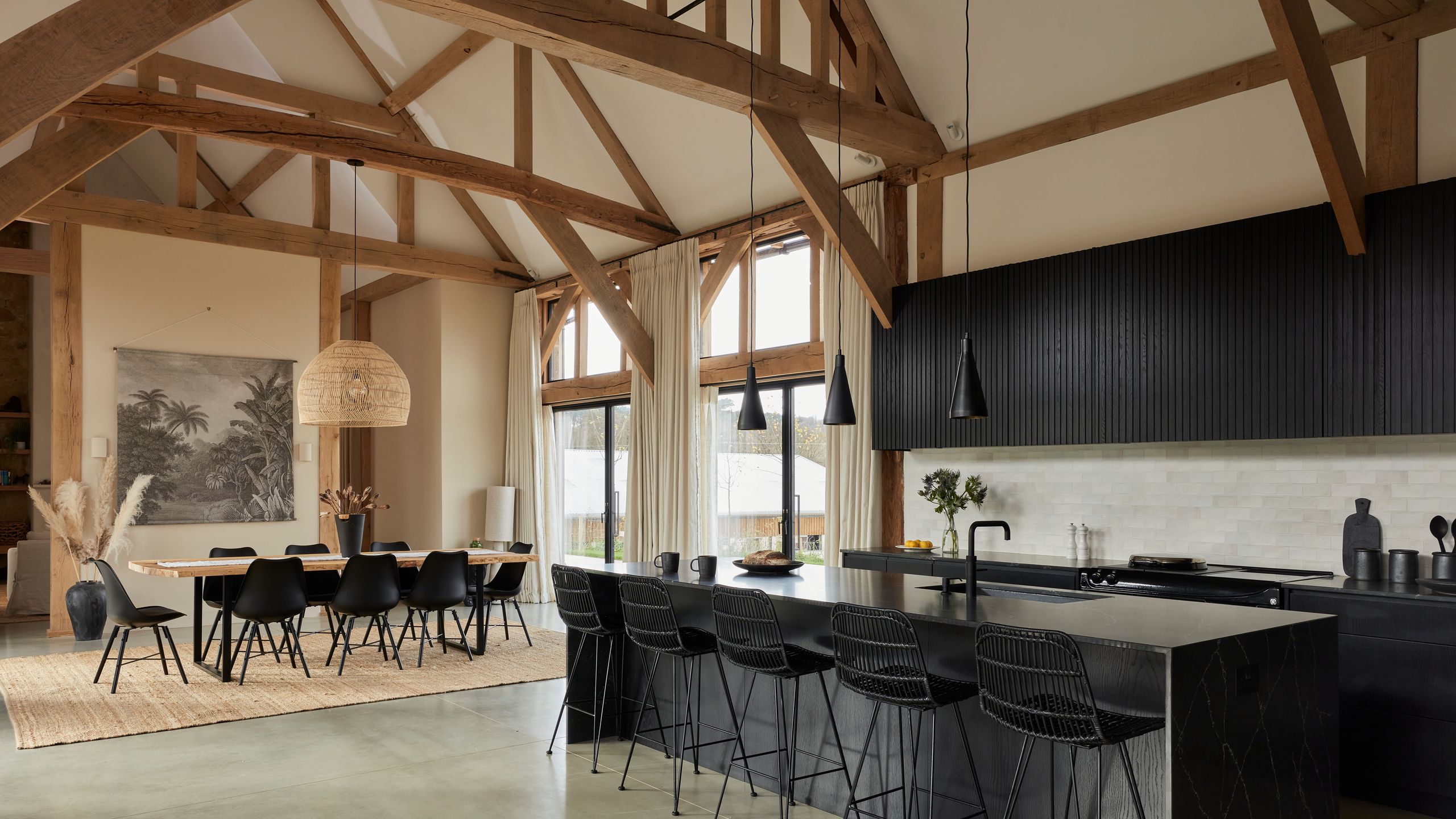 Image may contain: Indoors, Interior Design, Dining Table, Furniture, Table, Architecture, Building, Dining Room, and Room