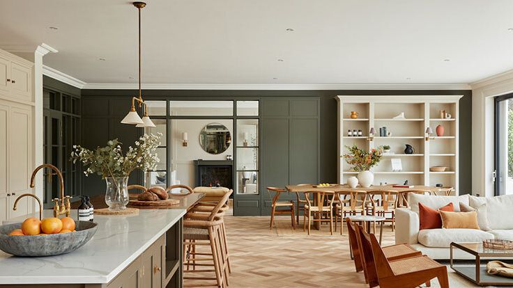 Image may contain: Architecture, Building, Dining Room, Dining Table, Furniture, Indoors, Room, Table, and Home Decor