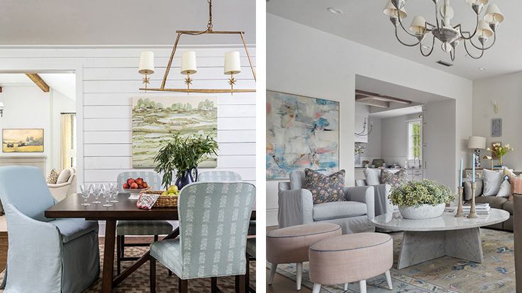 Image may contain: Architecture, Building, Dining Room, Dining Table, Furniture, Indoors, Room, Table, Home Decor, and Lamp