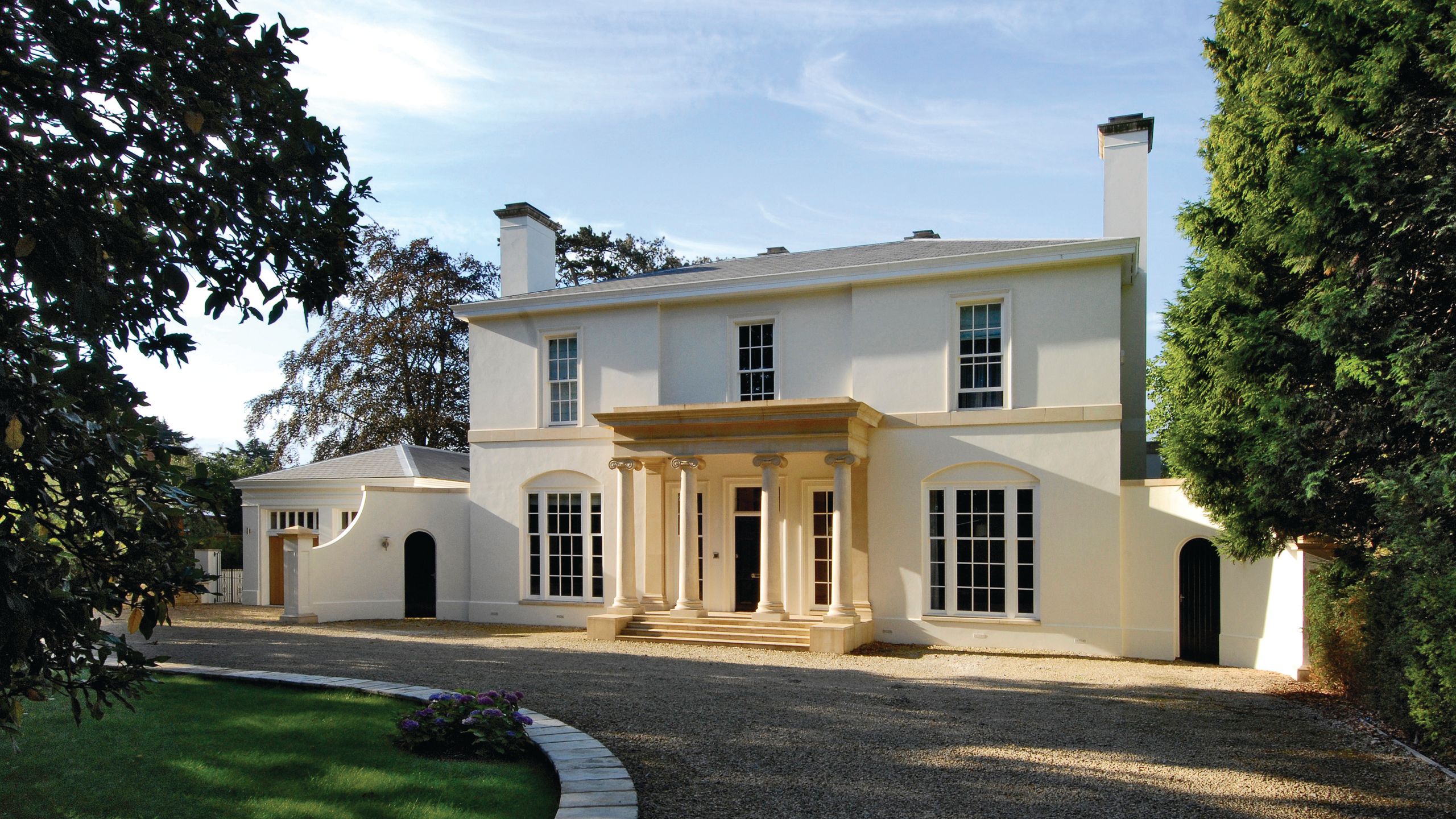 Image may contain: Architecture, Building, Housing, House, Outdoors, and Manor