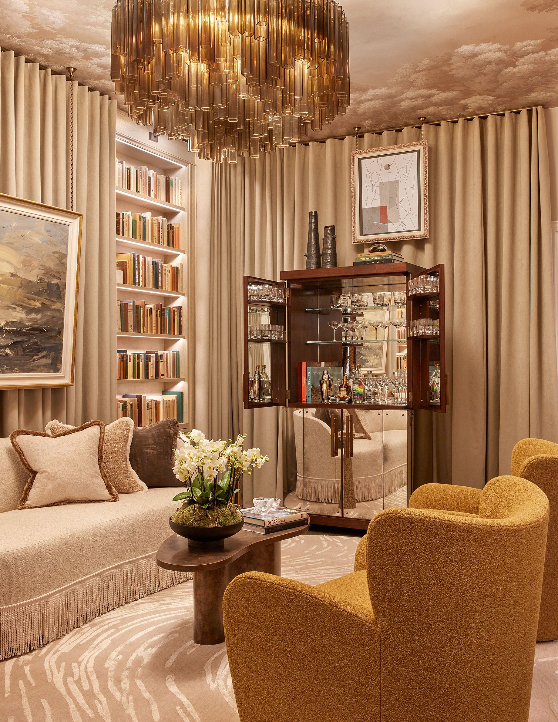 Image may contain: Architecture, Building, Furniture, Indoors, Living Room, Room, Interior Design, Home Decor, and Art