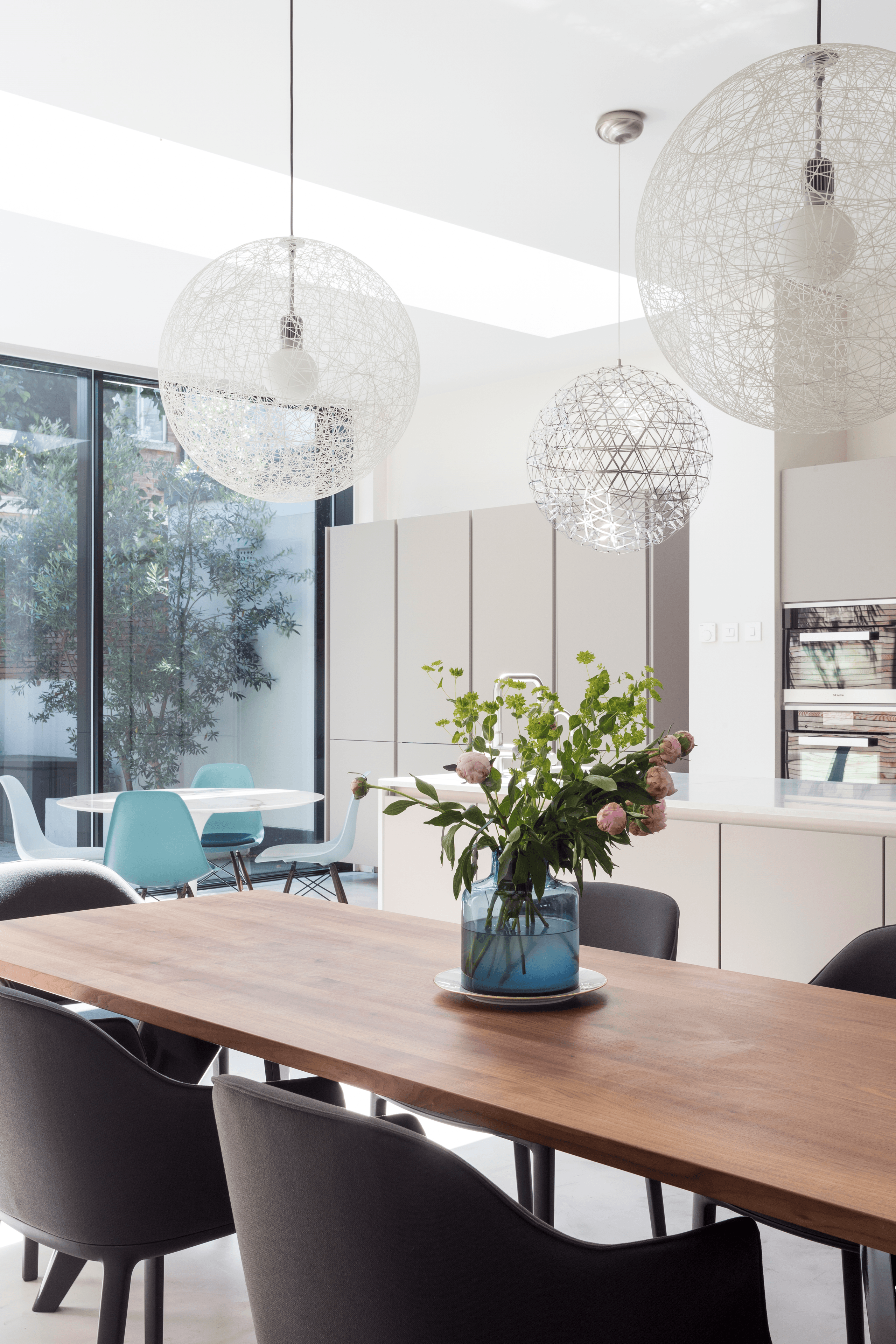 Image may contain: Architecture, Building, Dining Room, Dining Table, Furniture, Indoors, Room, Table, and Interior Design