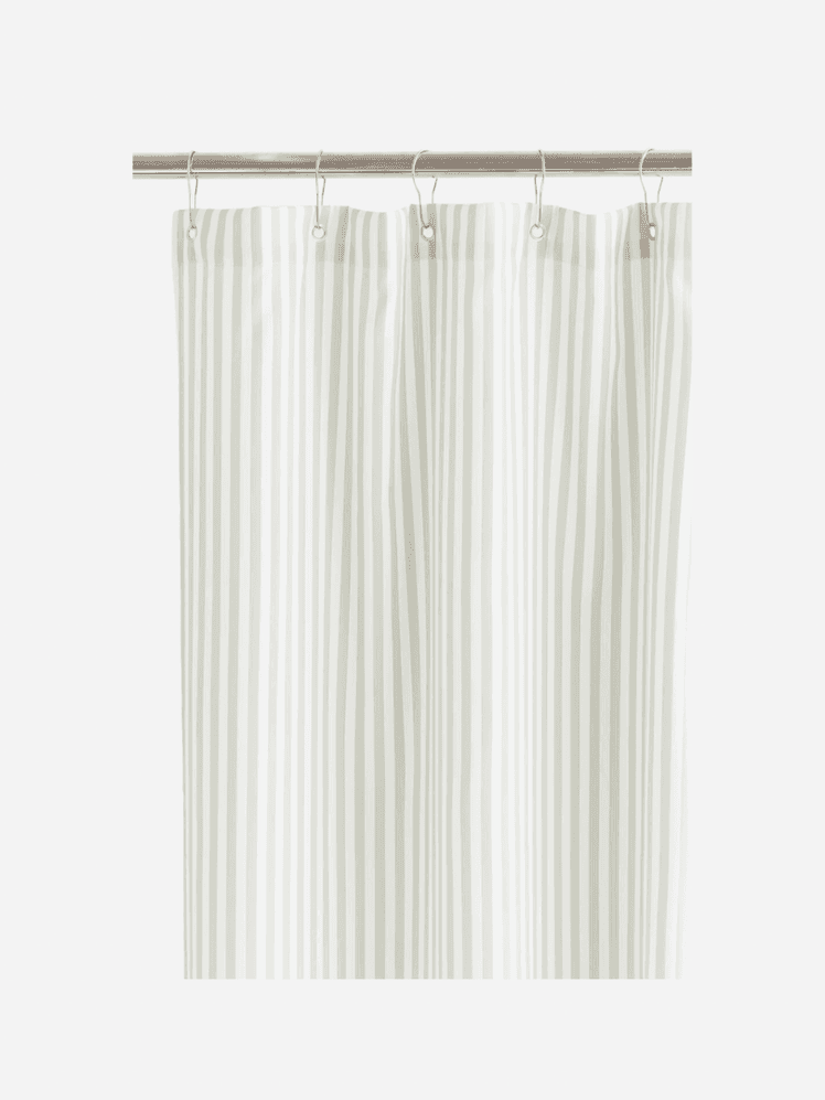 Image may contain: Curtain, Home Decor, Linen, and Shower Curtain