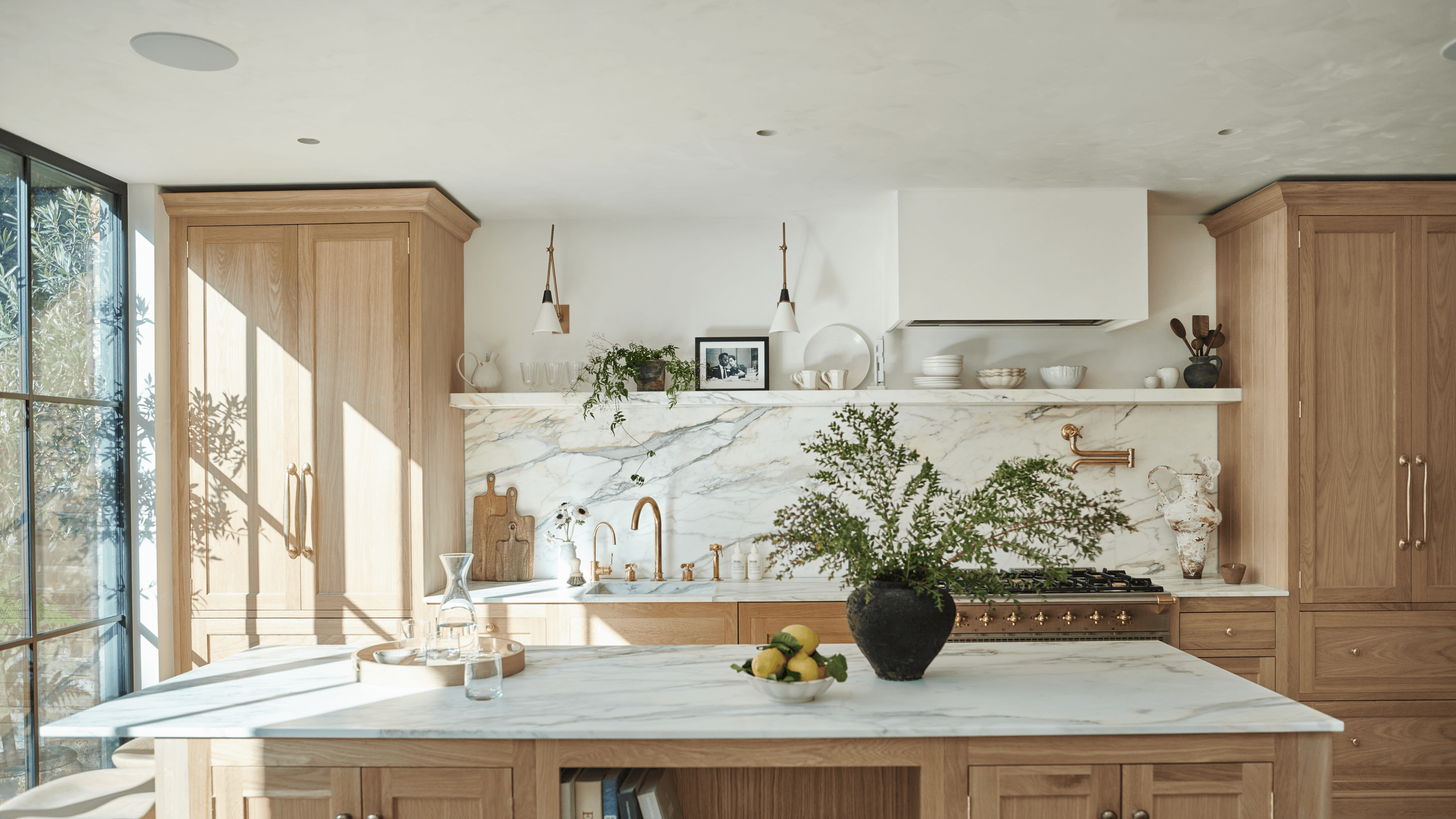 Image may contain: Indoors, Interior Design, Kitchen, Sink, Sink Faucet, and Furniture