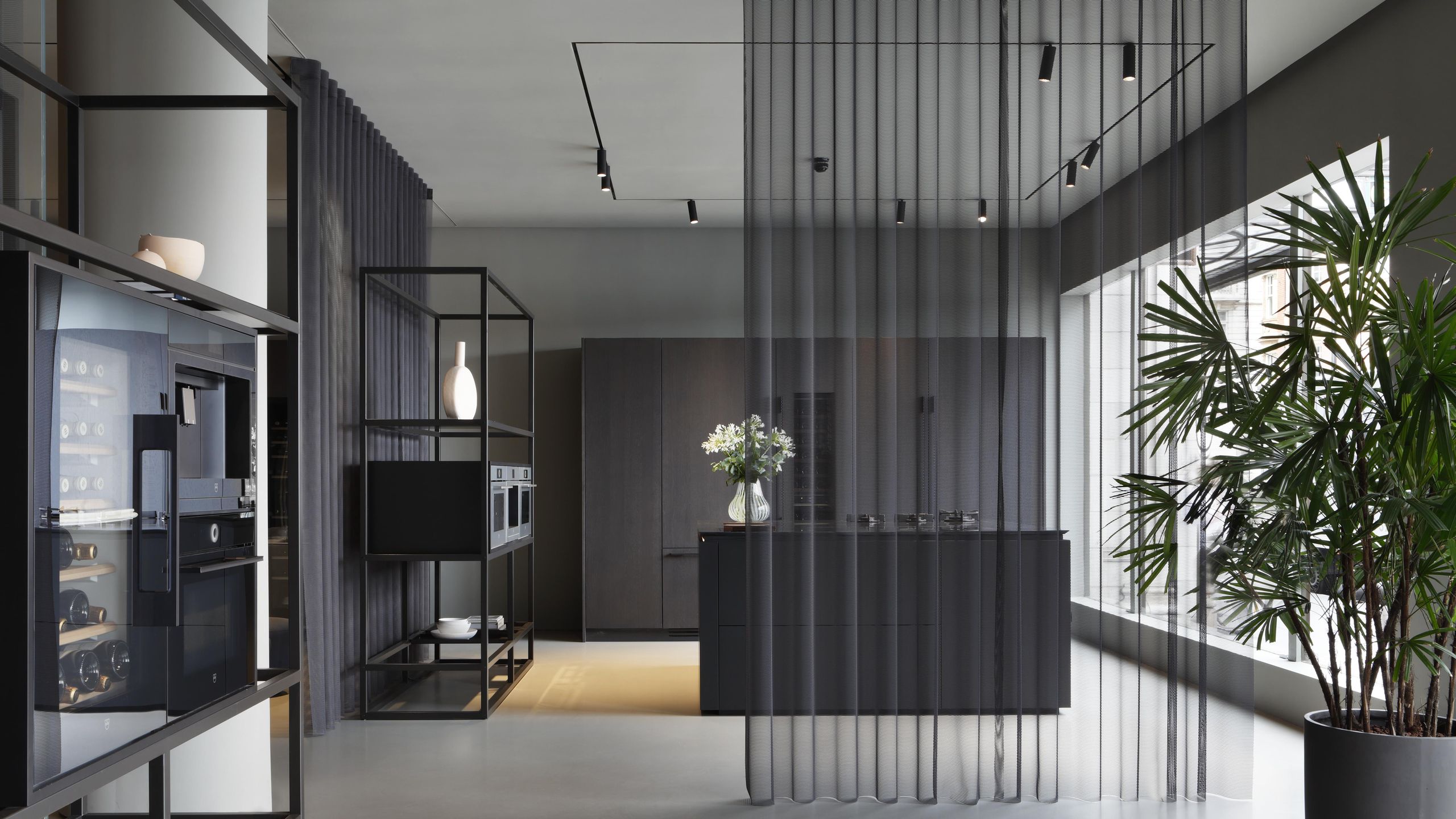 Image may contain: Indoors, Interior Design, Plant, Potted Plant, Architecture, Building, Furniture, Living Room, and Room