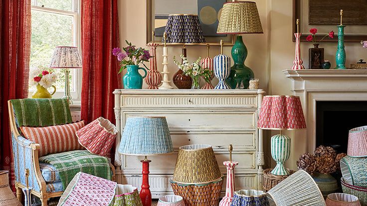 Image may contain: Lamp, Home Decor, Chair, Furniture, Accessories, Bag, Handbag, Art, Handicraft, and Cup