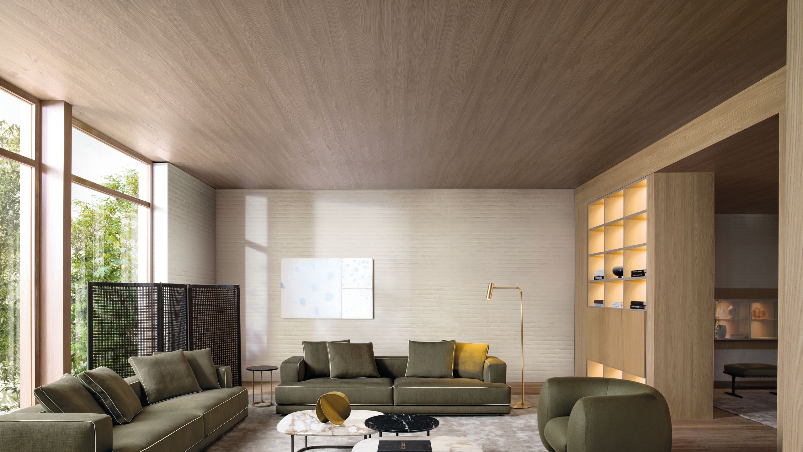 Image may contain: Home Decor, Coffee Table, Furniture, Table, Architecture, Building, Indoors, Living Room, and Room