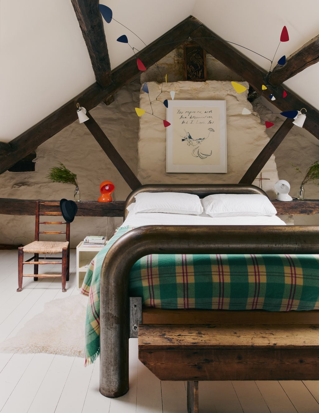 Image may contain Architecture Building House Housing Indoors Loft Room Chair Furniture Interior Design and Wood