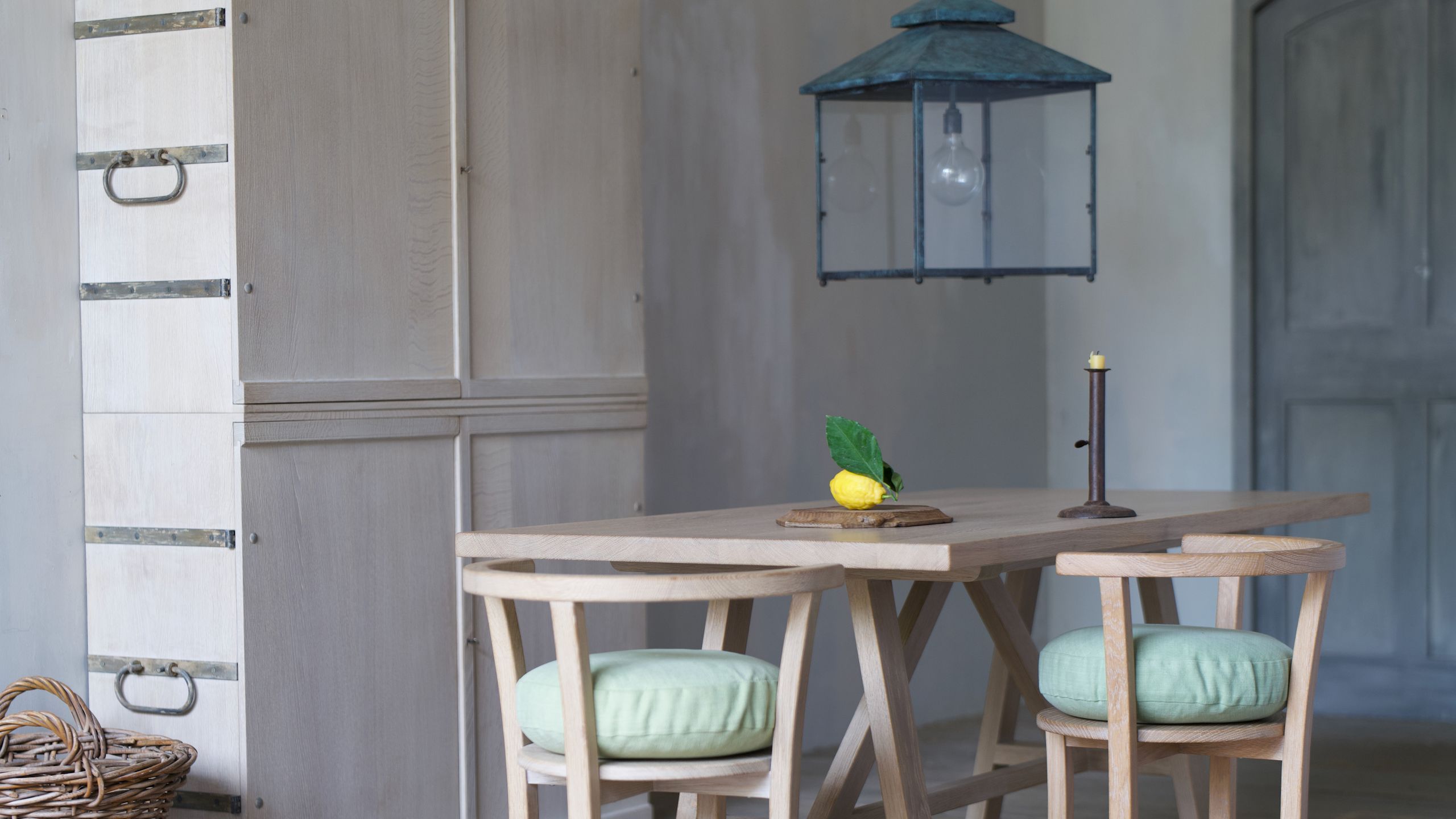 Image may contain: Dining Table, Furniture, Table, Architecture, Building, Dining Room, Indoors, Room, and Lamp