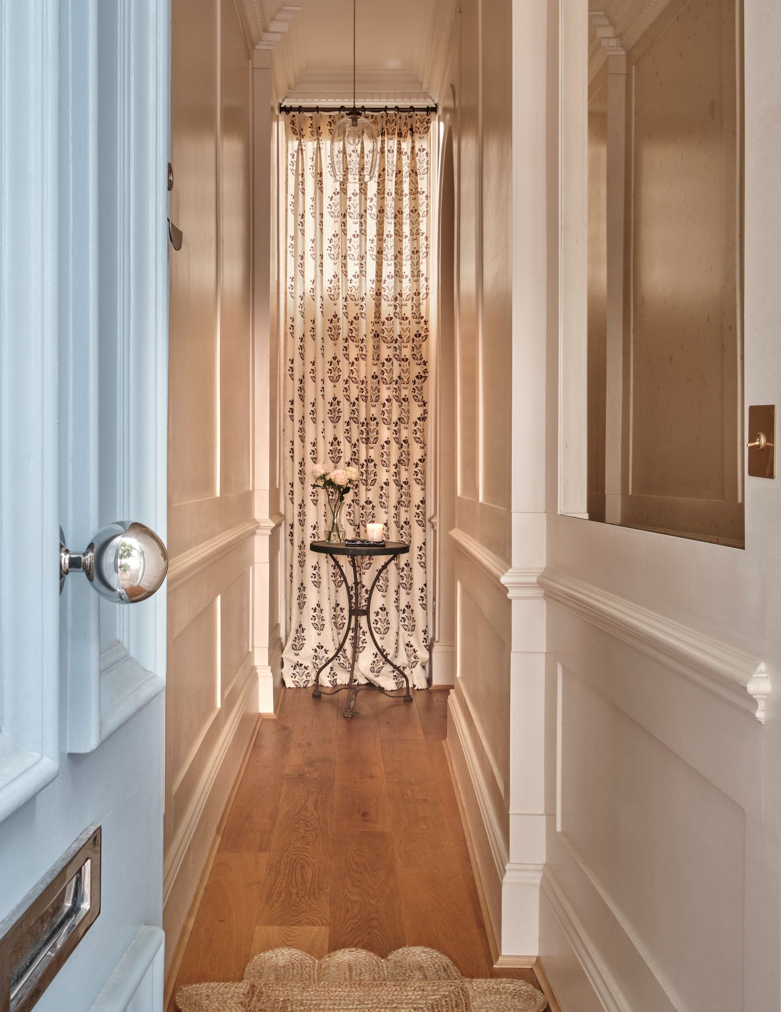 Image may contain Indoors Interior Design Floor Desk Furniture Table Candle and Flooring