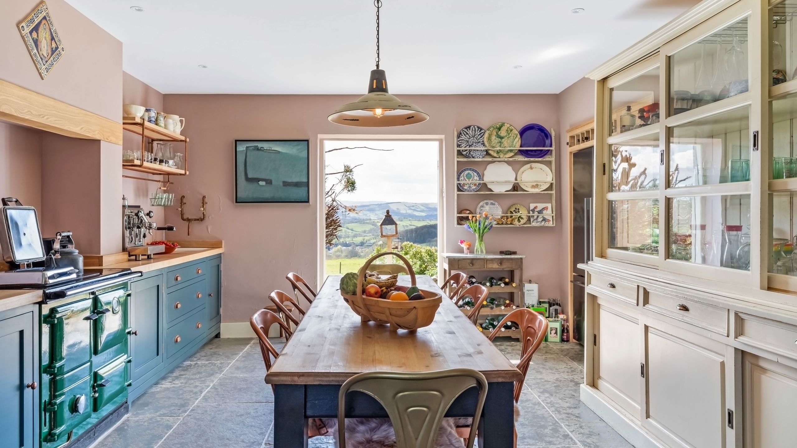 Image may contain: Architecture, Building, Dining Room, Dining Table, Furniture, Indoors, Room, Table, and Home Decor