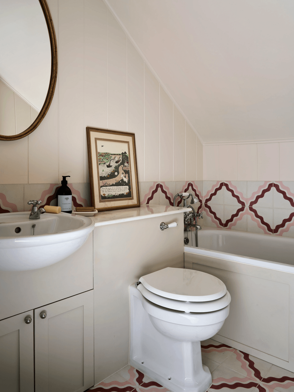 Image may contain Sink Sink Faucet Indoors Interior Design Bathing Bathroom Room Toilet Bathtub Person and Tub