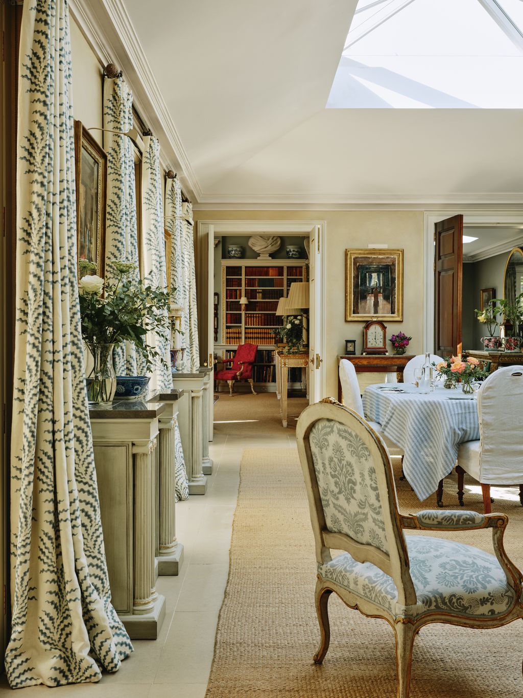 Image may contain Architecture Building Dining Room Dining Table Furniture Indoors Room Table and Chair