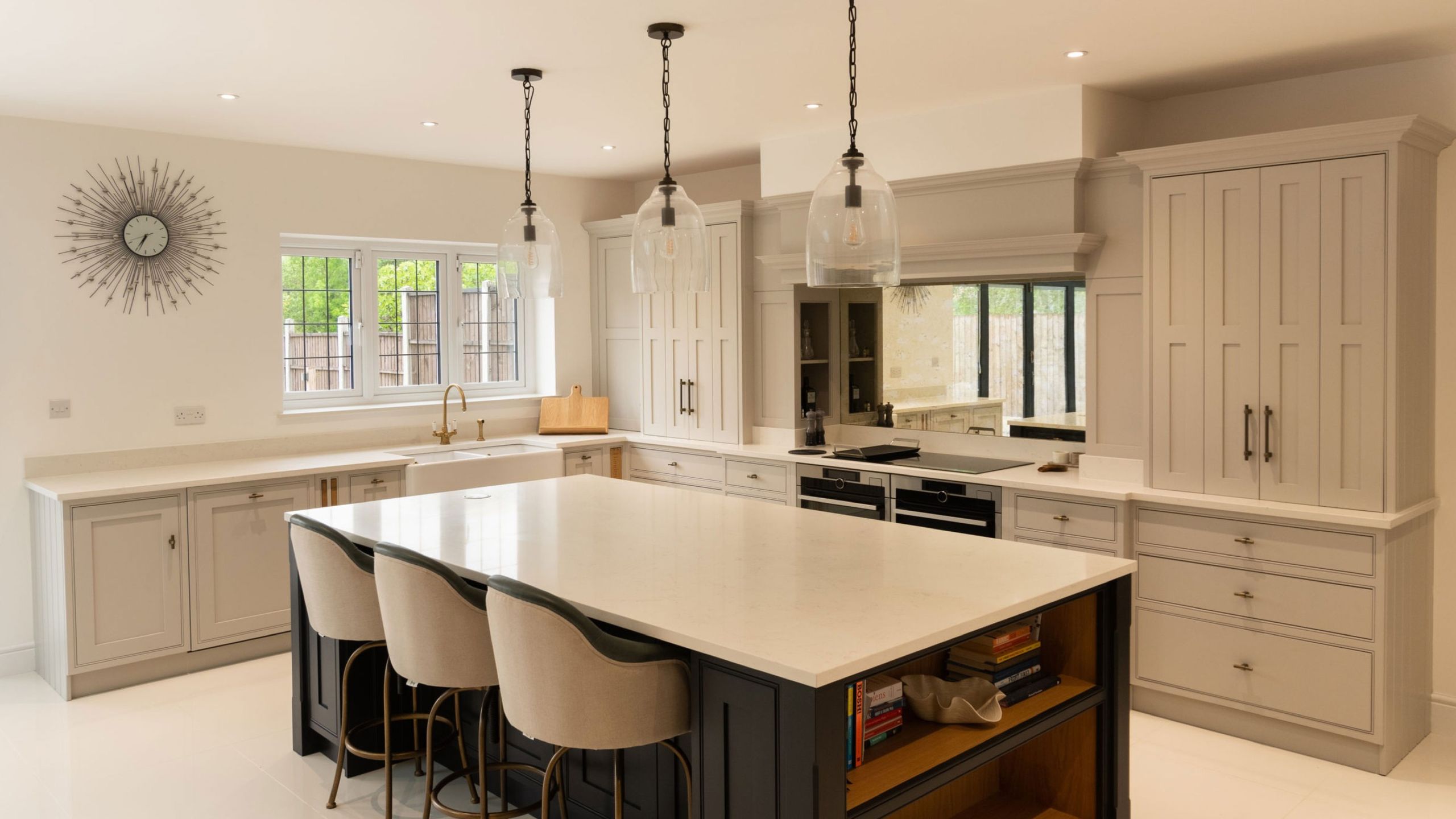 Image may contain: Indoors, Kitchen, Interior Design, Kitchen Island, Architecture, Building, Dining Room, and Dining Table