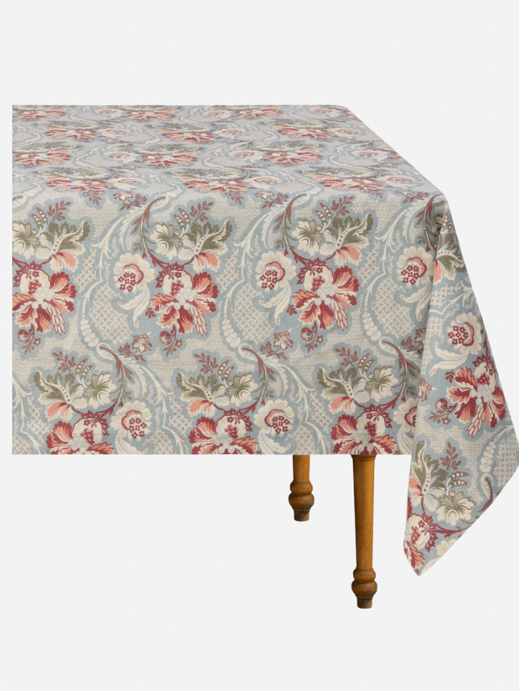 Image may contain: Tablecloth, Bed, and Furniture