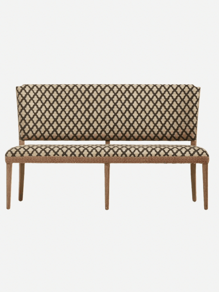 Image may contain: Bench, Furniture, and Couch