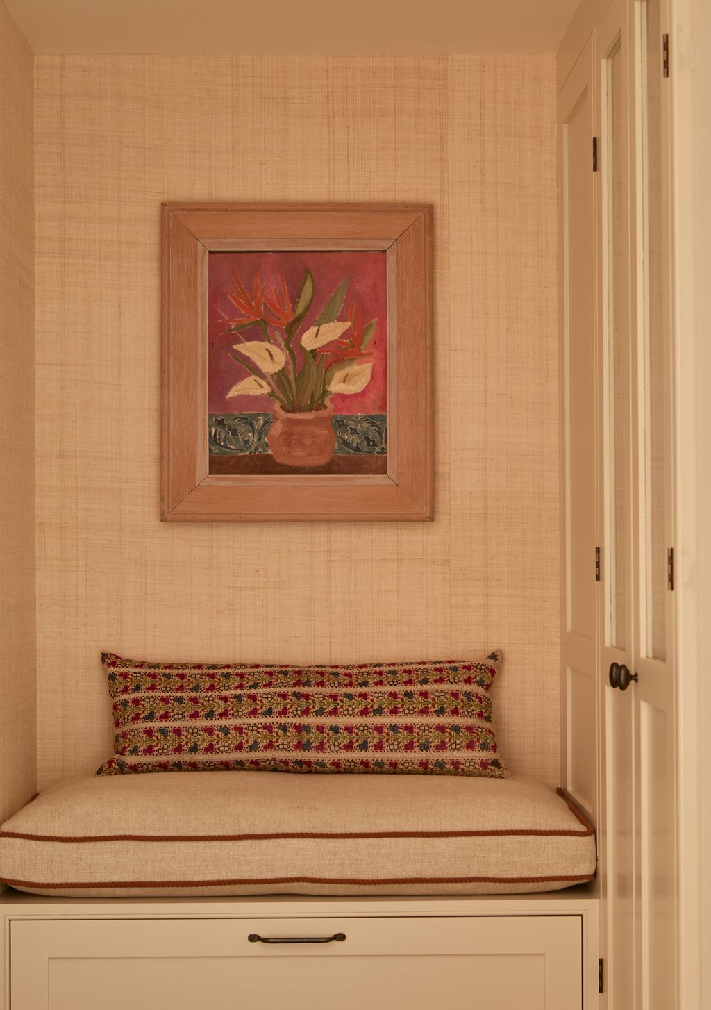 Image may contain Cushion Home Decor Corner Indoors Interior Design Art Painting Architecture and Building