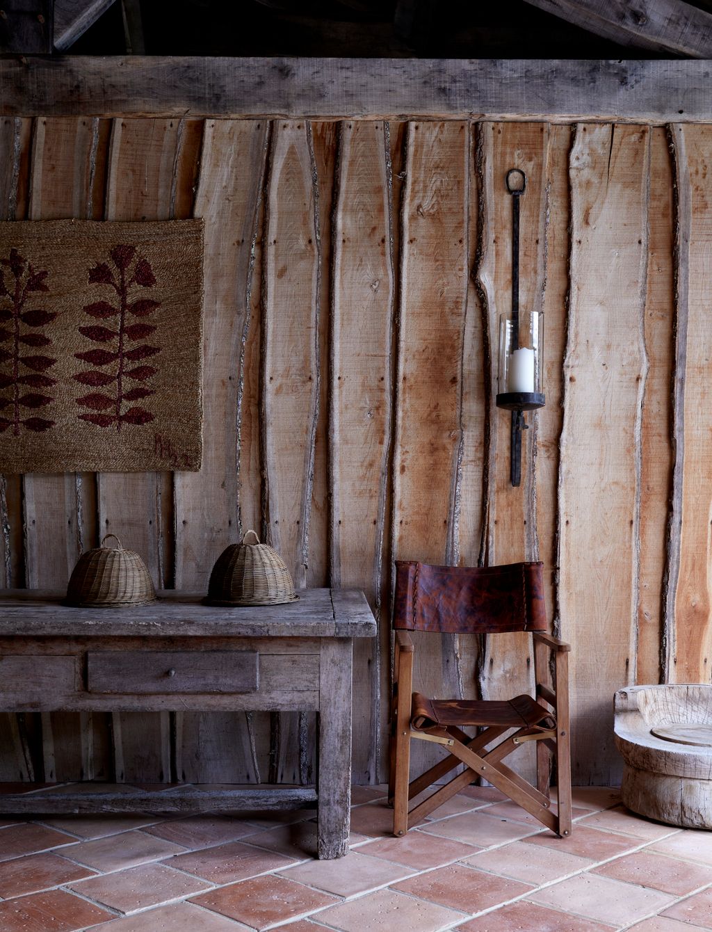 Image may contain Chair Furniture Indoors Interior Design Wood Desk Table and Home Decor