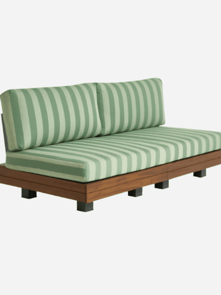 Image may contain: Couch, Furniture, Cushion, Home Decor, and Bench