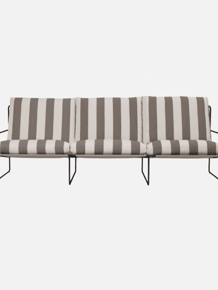 Image may contain: Couch, Furniture, Cushion, Home Decor, and Bench