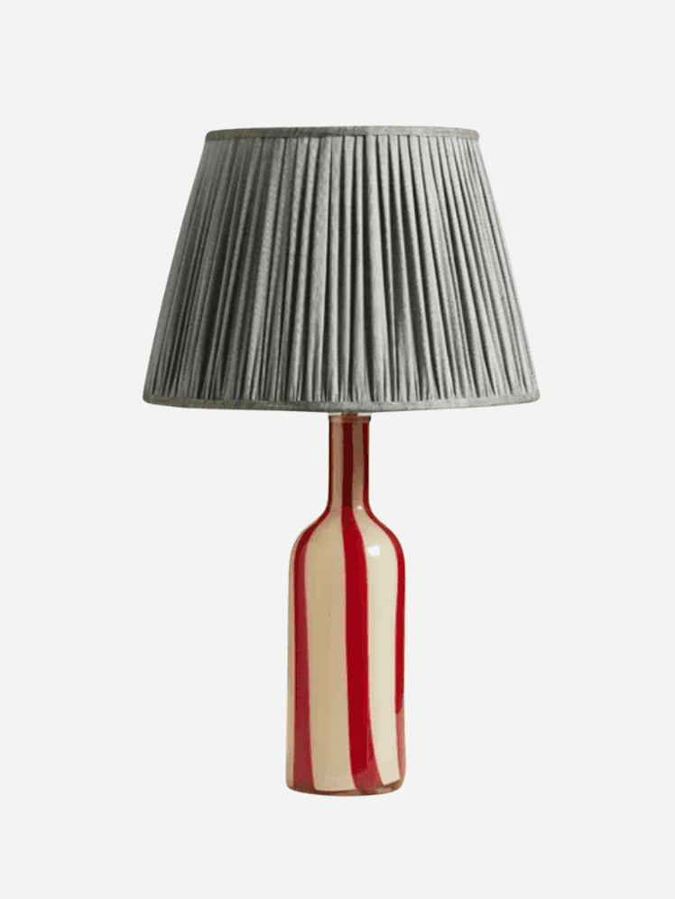 Image may contain: Lamp, Table Lamp, and Lampshade