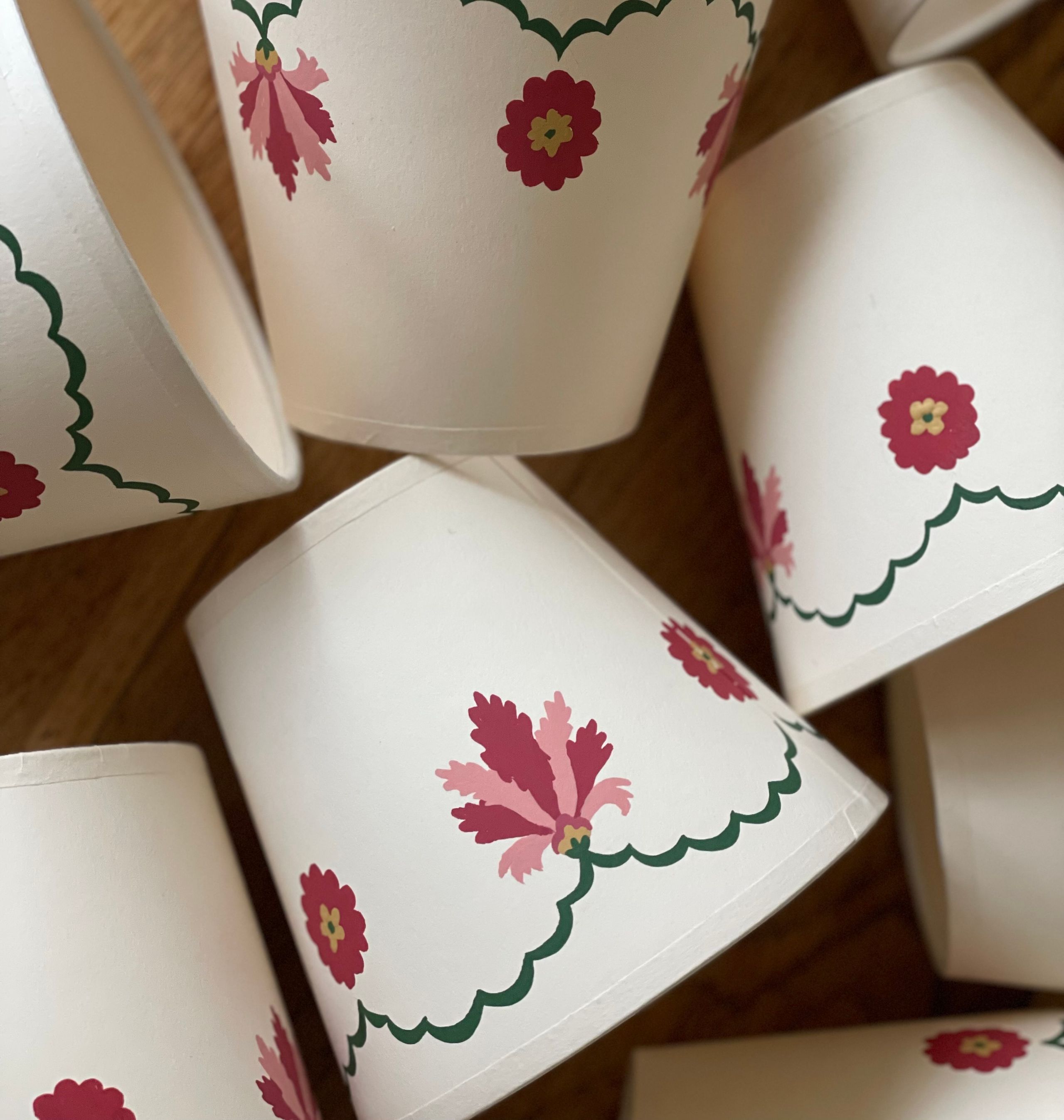 Image may contain: Lamp, Lampshade, and Cup