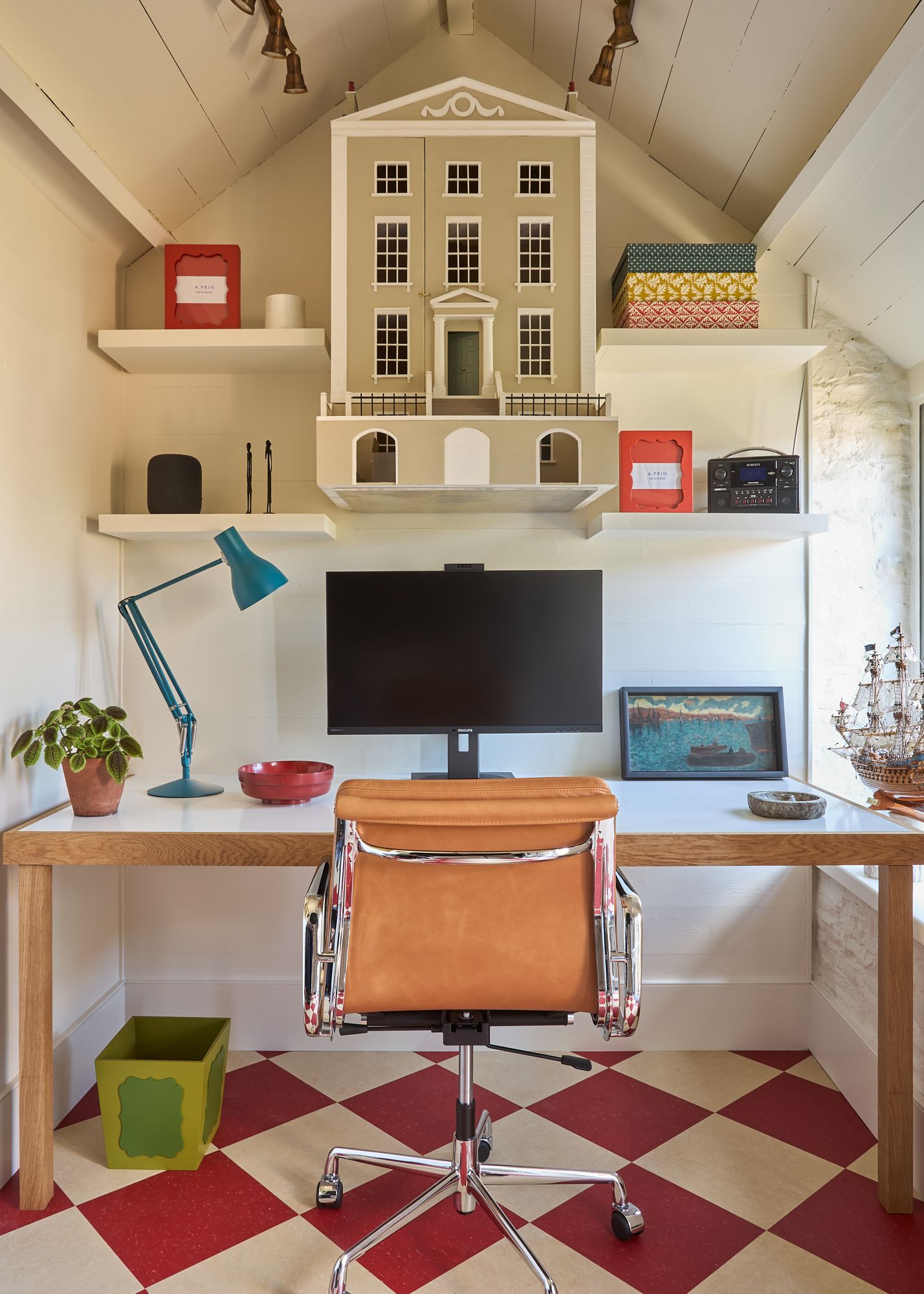 Image may contain Lamp Plant Chair Furniture Indoors Art Painting Boxxc.computer Hardware Electronics and Hardware