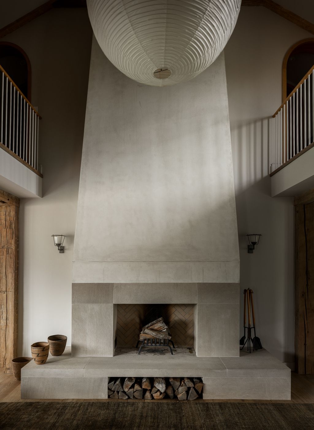 Image may contain Fireplace Indoors Interior Design Hearth Chair and Furniture