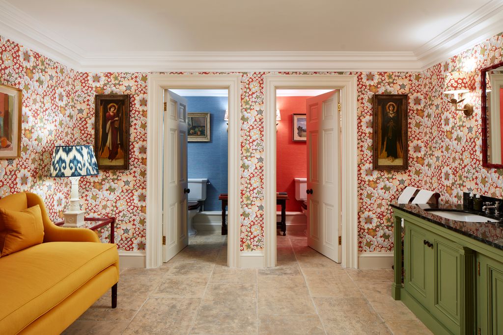 Image may contain Corner Lamp Art Painting Home Decor Couch Furniture Architecture Building and Indoors