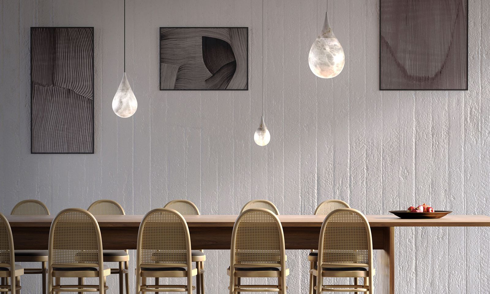 Image may contain Architecture Building Dining Room Dining Table Furniture Indoors Room Table and Interior Design