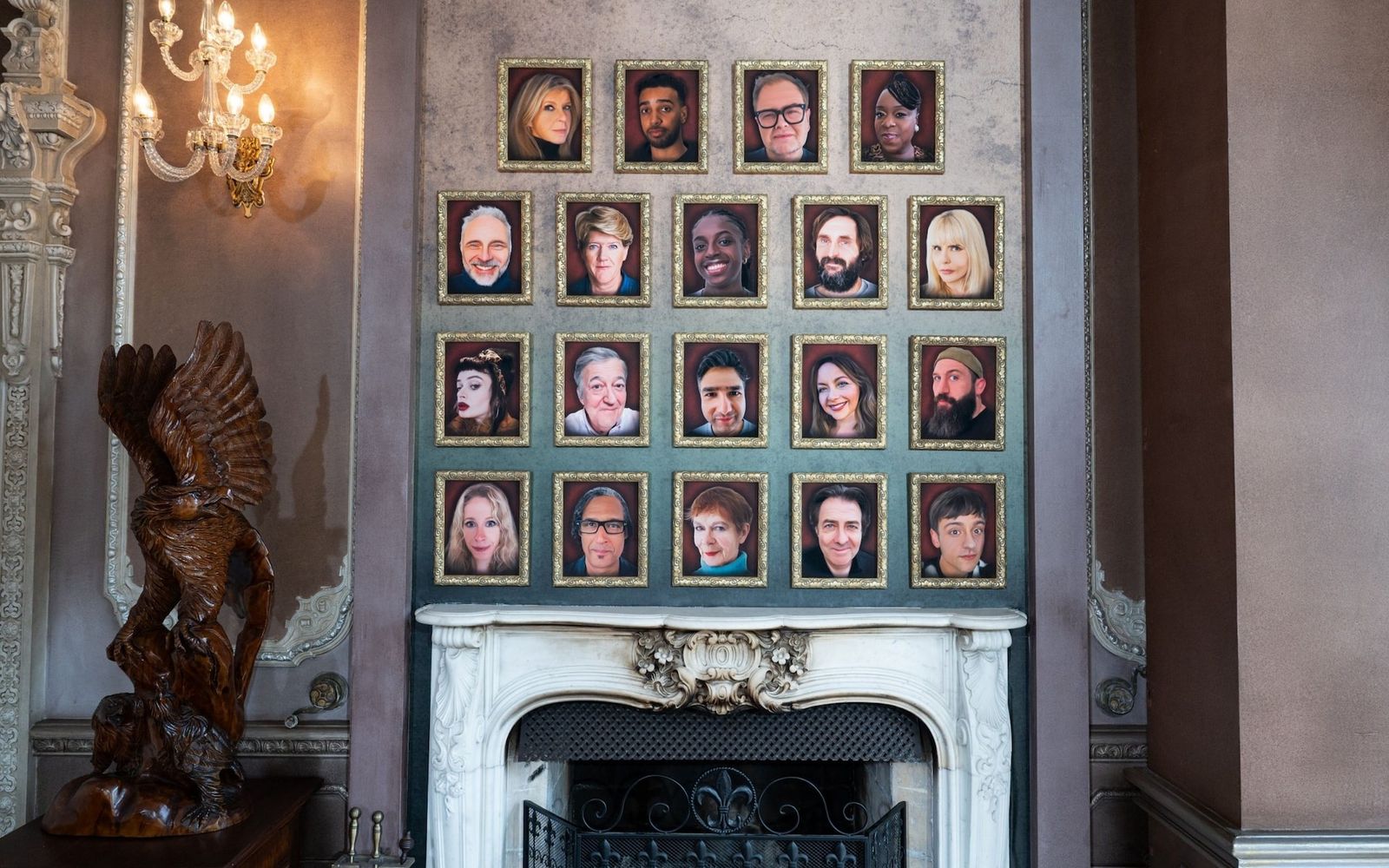 Image may contain Alan Carr Eniola Aluko Mark Bonnar Stephen Fry Jonathan Ross Joe Wilkinson and Nick Mohammed