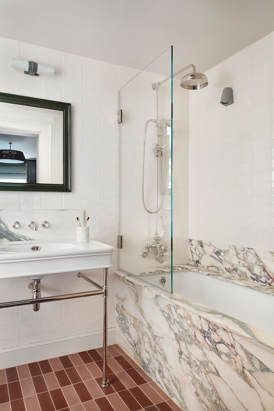 Image may contain Indoors Bathing Bathtub Person Tub Bathroom and Room