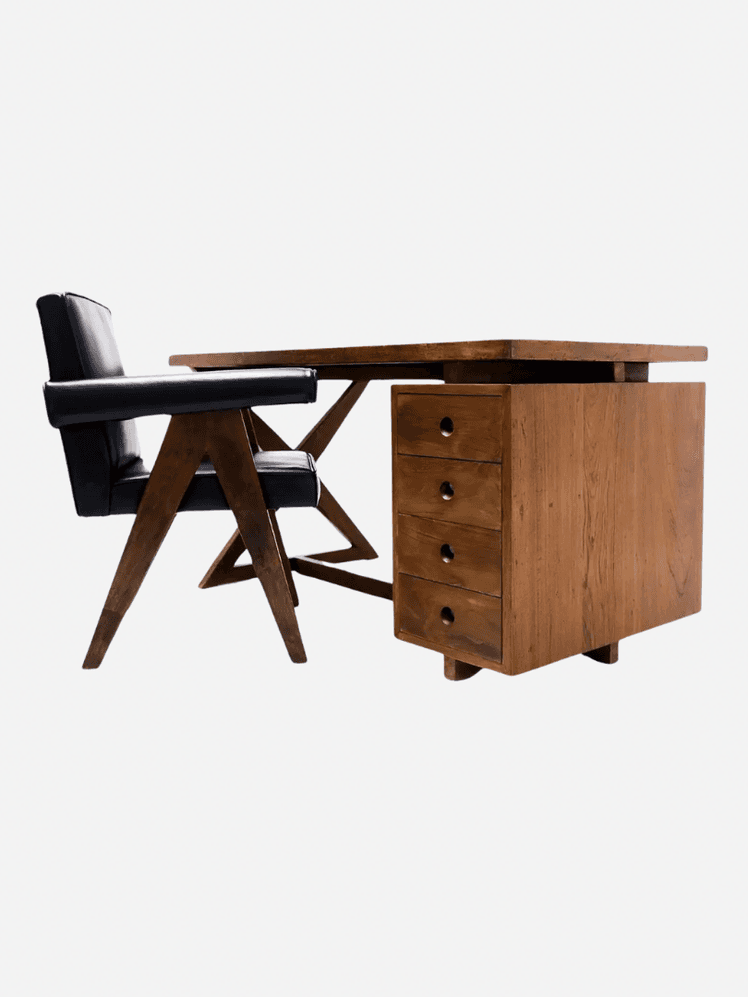 Image may contain: Furniture, Table, Desk, Chair, Computer, and Electronics