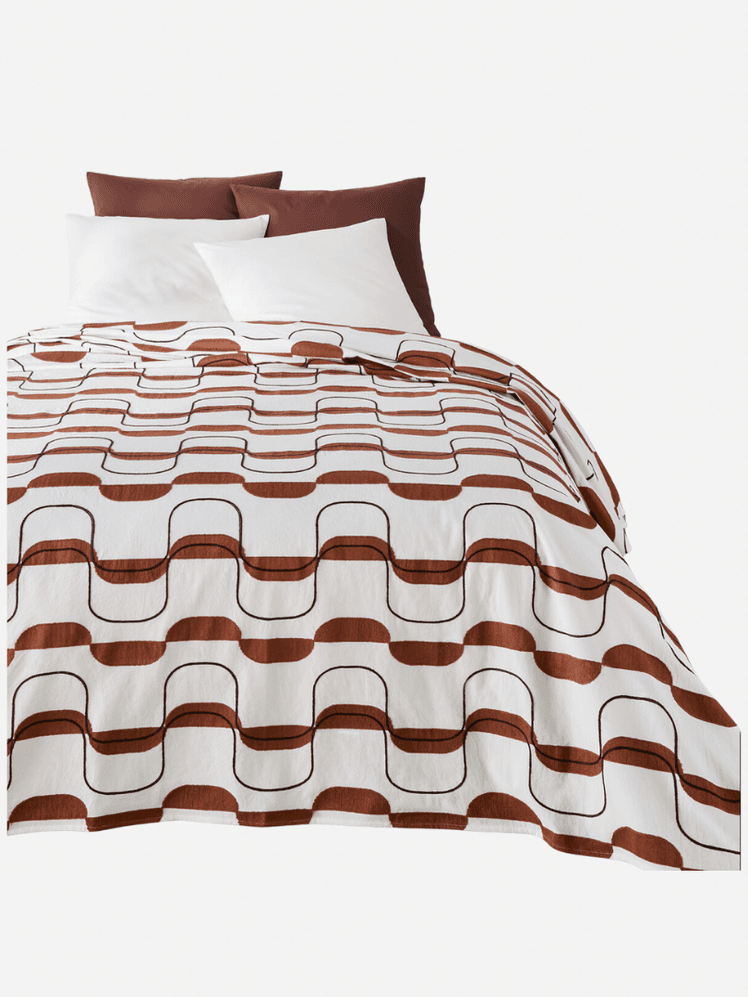 Image may contain: Blanket, Furniture, Bed, and Quilt