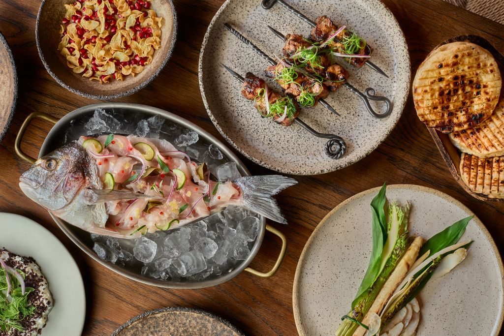 Image may contain Food Food Presentation Brunch Plate Meat Mutton and Bread