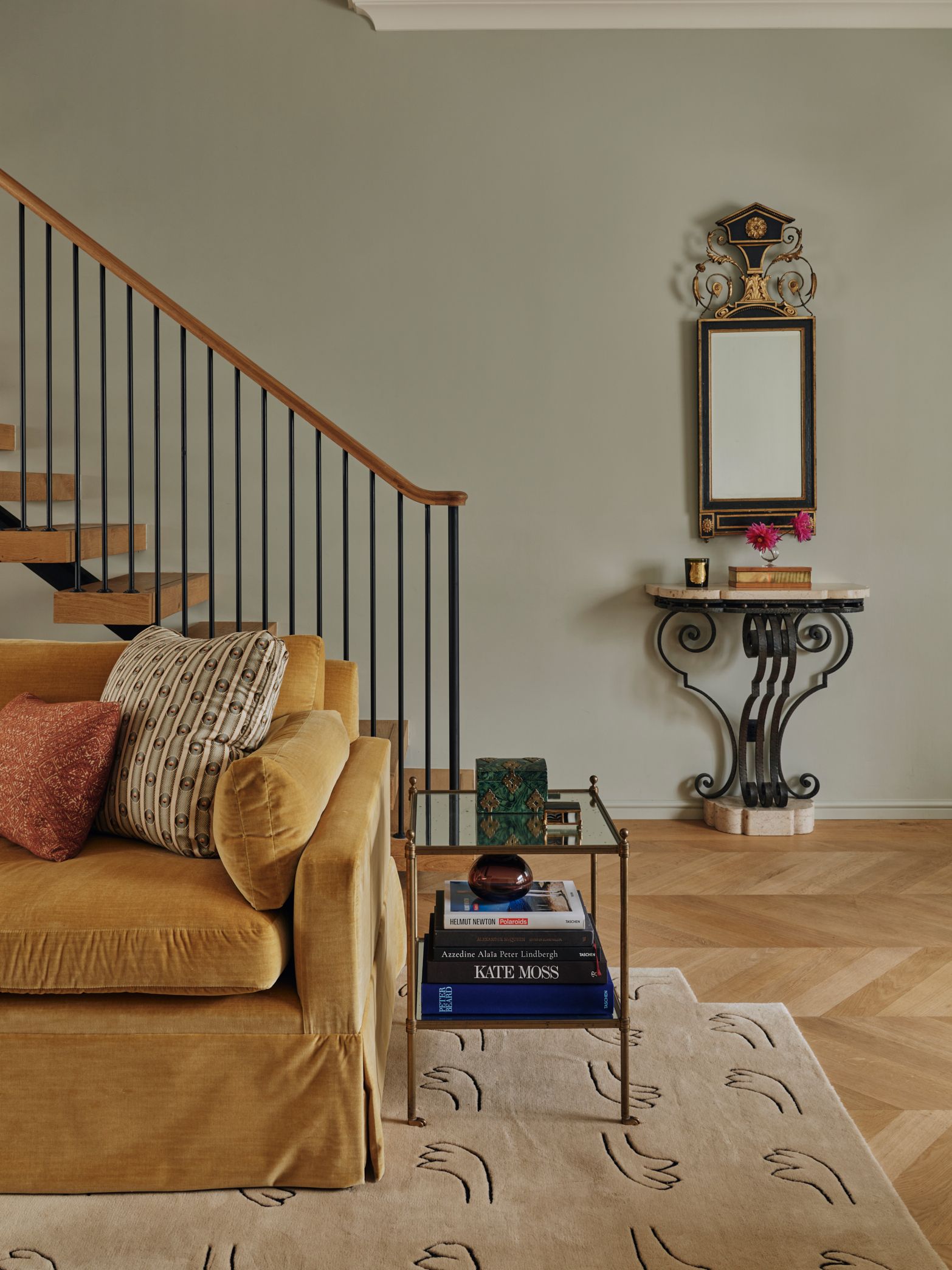 Image may contain Indoors Interior Design Architecture Building Furniture Living Room Room Home Decor and Couch