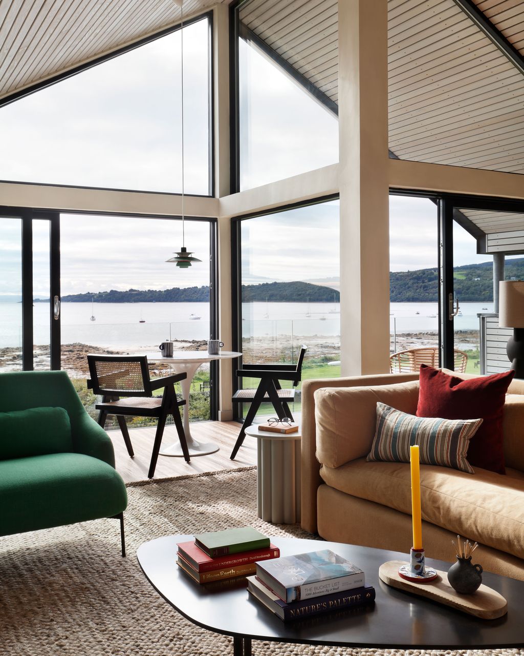 Image may contain Coffee Table Furniture Table Chair Desk Couch Nature Outdoors Scenery and Indoors