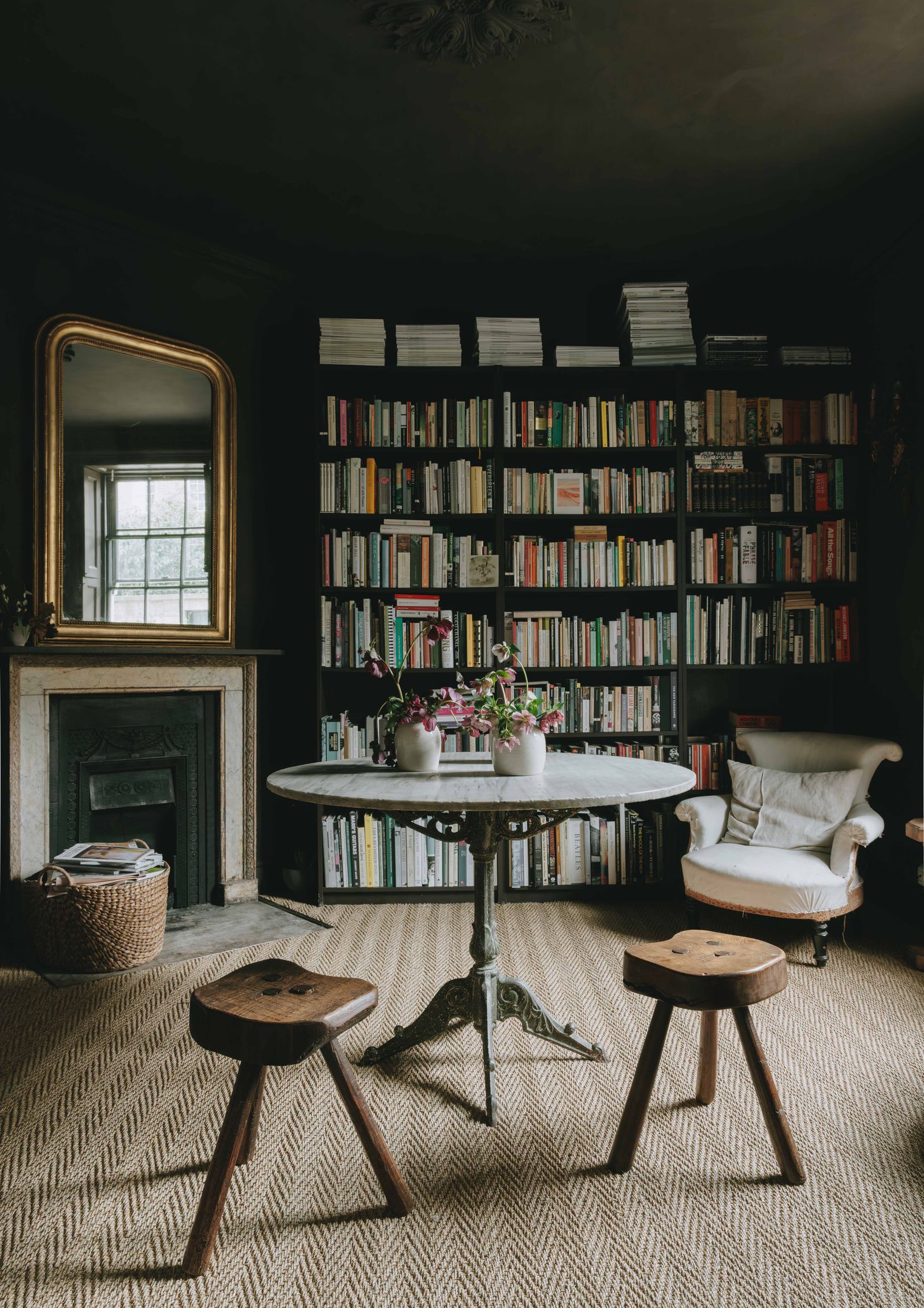 Image may contain Furniture Chair Bookcase Desk and Table