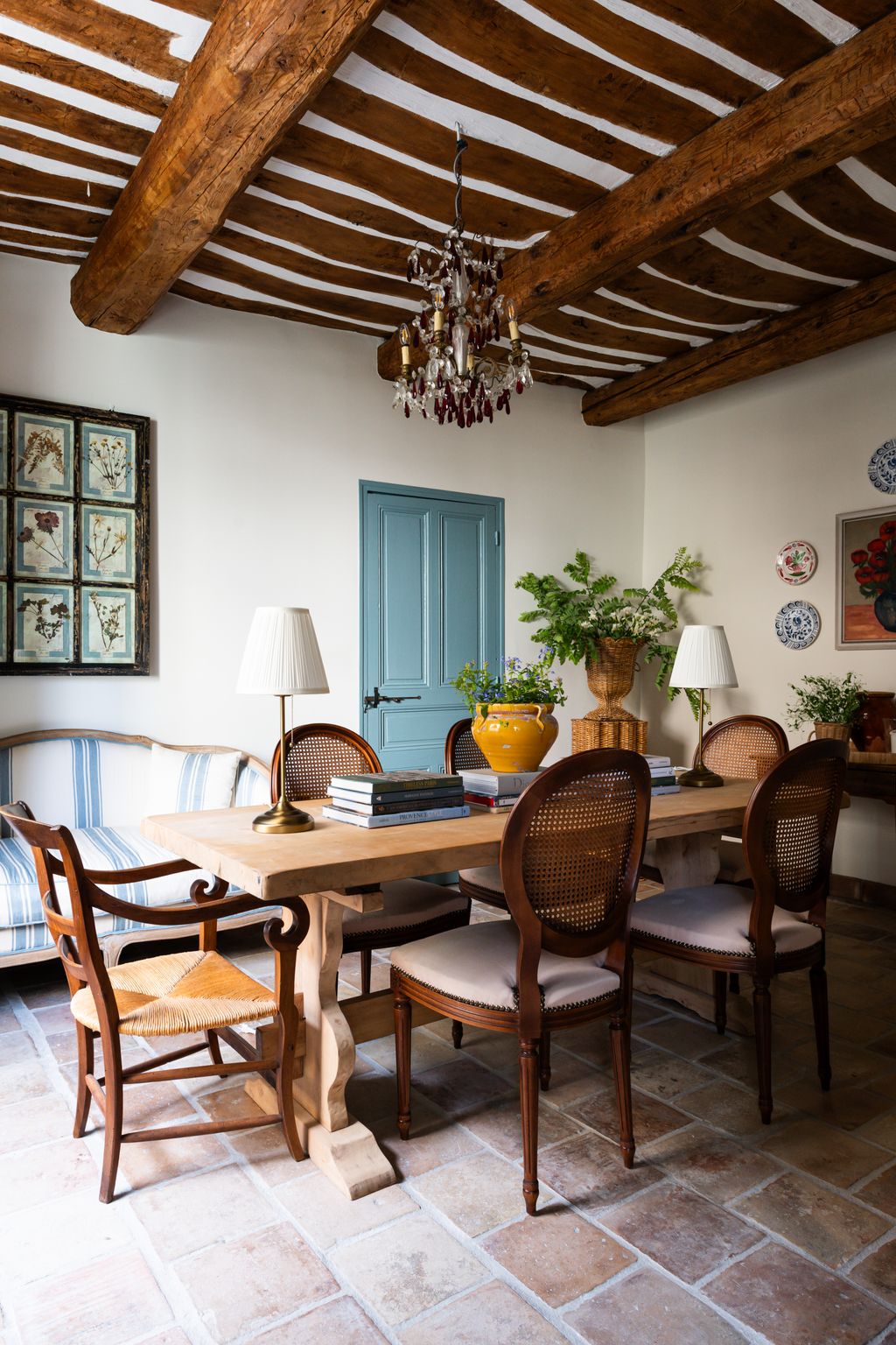 Image may contain Architecture Building Dining Room Dining Table Furniture Indoors Room Table and Interior Design