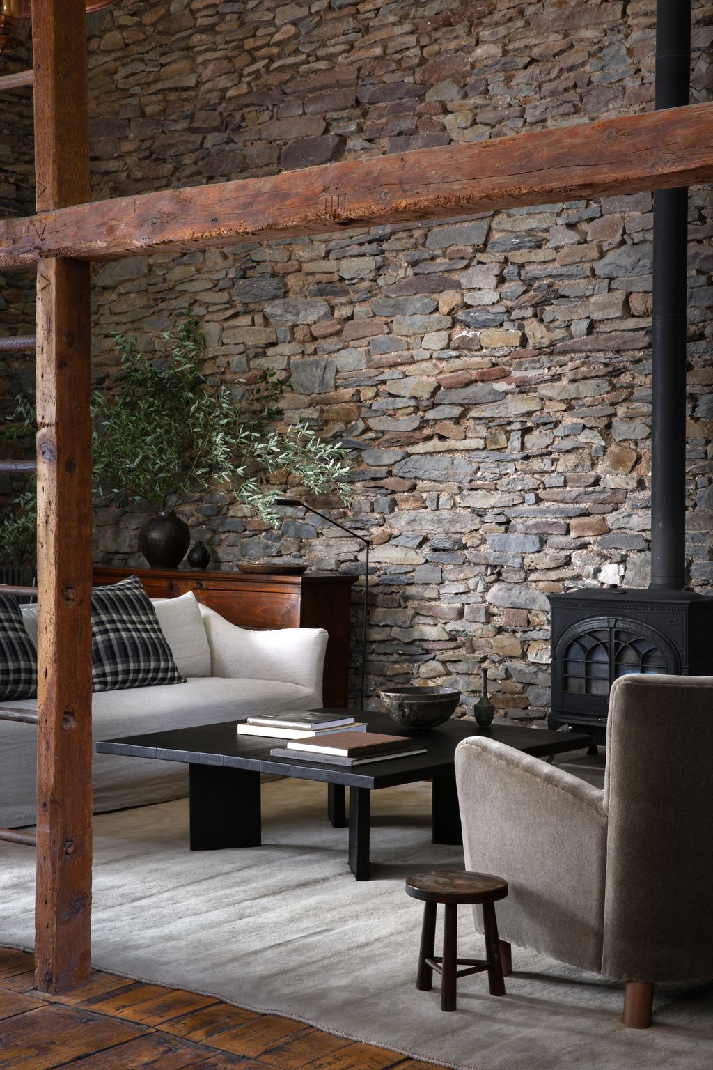 Image may contain Indoors Interior Design Architecture Building Furniture Living Room Room Book and Publication