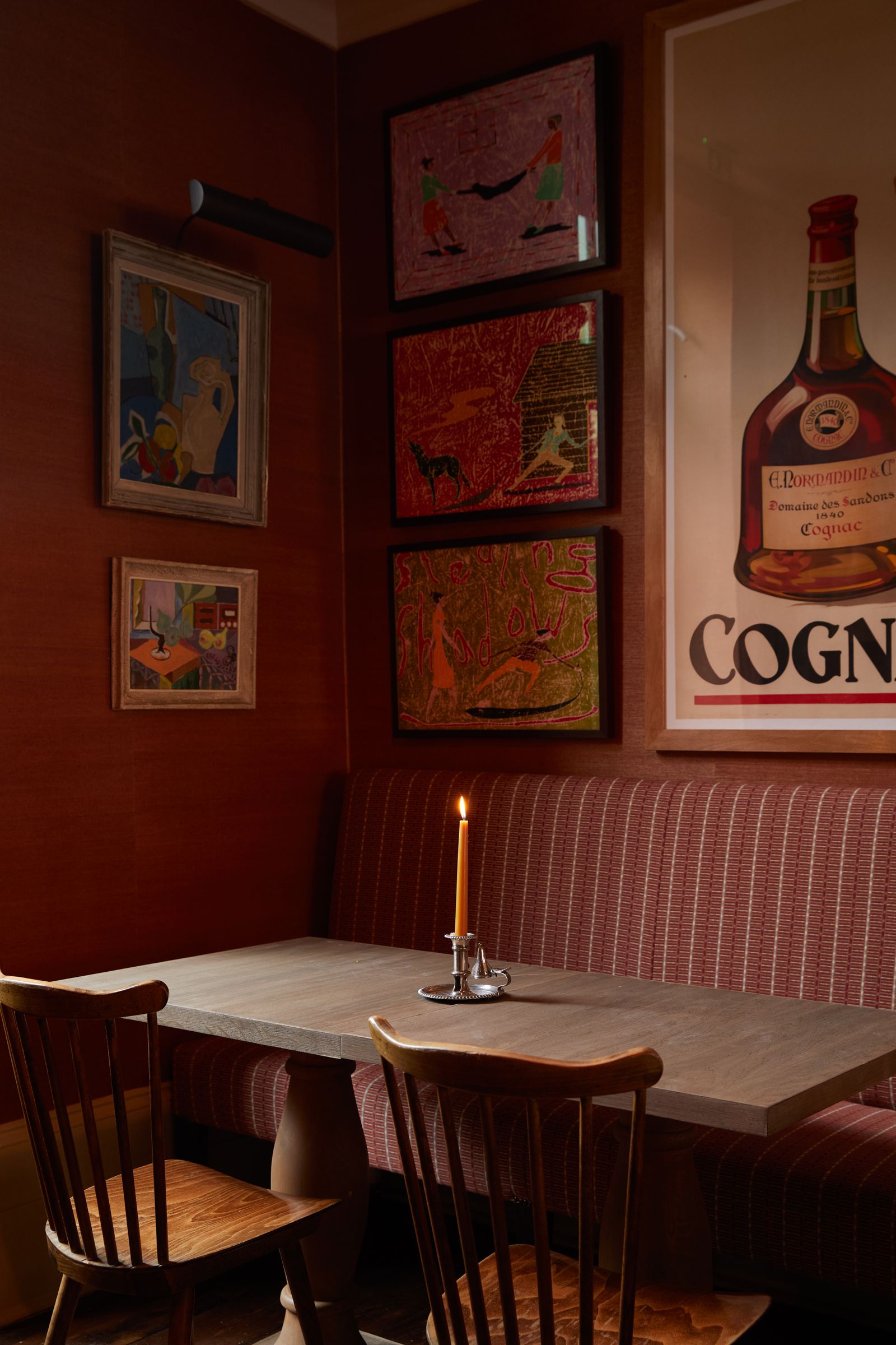 Image may contain Architecture Building Dining Room Dining Table Furniture Indoors Room Table Art and Painting