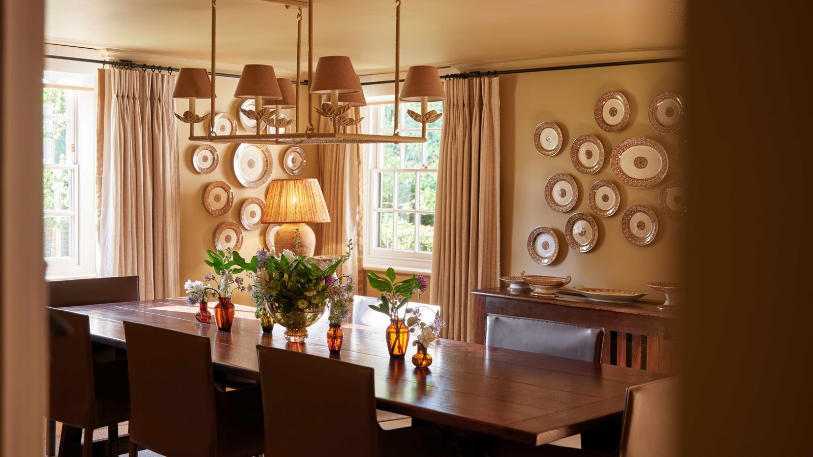 Image may contain Architecture Building Dining Room Dining Table Furniture Indoors Room Table and Interior Design