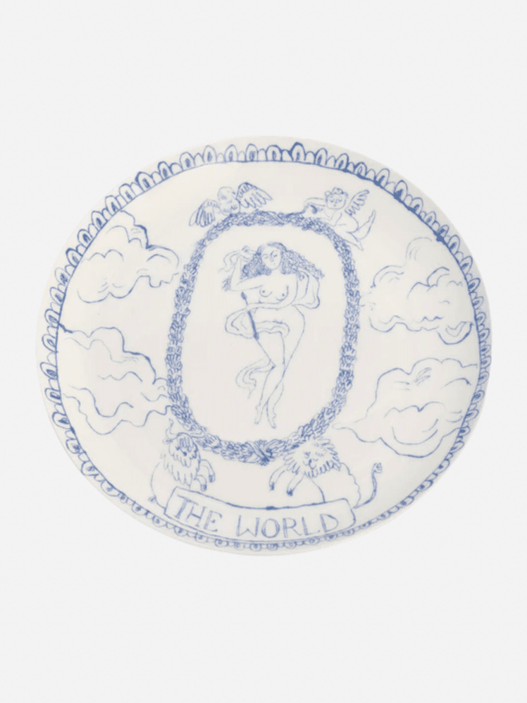 Image may contain: Art, Porcelain, Pottery, Food, Meal, Dish, Plate, Platter, Oval, and Person